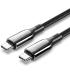 Cable USB 2.0 Tipo-C 5A 100W Vention CTKBH/ USB Tipo-C Macho - USB Tipo-C Macho/ Hasta 100W/ 480Mbps/ 2m/ Negro