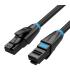 Cable de Red RJ45 26AWG UTP Vention IBKBK Cat.6A/ 8m/ Negro