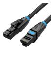 Cable De Red RJ45 26AWG UTP Vention IBKBK Cat.6A/ 8m/ Negro