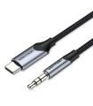 Cable Conversor Audio Vention BGKHF/ USB Tipo-C Macho - Jack 3.5 Macho/ 1m/ Gris