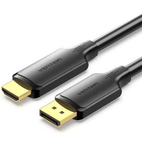 Cable Conversor Vention HFOBF/ DisplayPort Macho - HDMI Macho/ 1m/ Negro