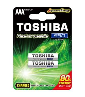 Pack de 2 Pilas AAA Toshiba Rechargeable/ 1.2V/ Recargables