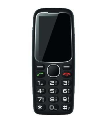 Telfono Mvil Daewoo DW8001BK para Personas Mayores/ Negro