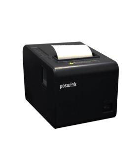 Poswink - Impresora de tickets trmica triple conexin - USB - RS232 - Ethernet - Negra - Autocorte