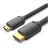 Cable HDMI 4K Vention AGHBF/ HDMI Macho - Mini HDMI Macho/ 1m/ Negro