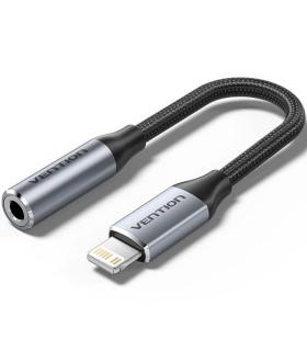 Adaptador Audio Vention BMBHA/ Jack 3.5 Hembra - USB Tipo-C Macho/ 10cm/ Gris