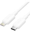 Cable USB 2.0 Tipo-C Lightning Vention LAKWH/ USB Tipo-C Macho - Lightning Macho/ Hasta 27W/ 480Mbps/ 2m/ Blanco