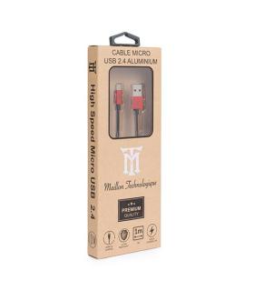 Maillon Technologique Premium MTPMUR241 cable USB USB 2.0 1 m USB A Micro-USB B Rojo