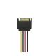 AISENS A131-0353 cable de SATA 0,2 m SATA de 15 pines 2 x SATA de 15 pines Negro, Rojo, Amarillo