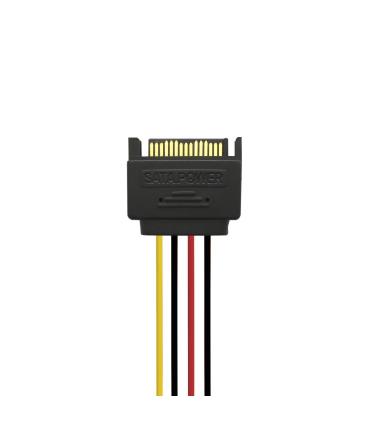 AISENS A131-0353 cable de SATA 0,2 m SATA de 15 pines 2 x SATA de 15 pines Negro, Rojo, Amarillo