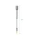 AISENS Cable Adaptador Audio Jack 3.5 4pines M-2xjack 3.5 3pines H, Gris, 25cm