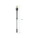 AISENS Cable Adaptador Audio Jack 3.5 4pines H-2xjack 3.5 3pines M, Negro, 25cm