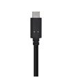 AISENS Cable USB 3.1 Gen 2 10 Gbps 3 A, Tipo C/M-A/M, Negro, 0.5m