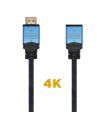 AISENS Cable HDMI V2.0 Prolongador Premium Alta Velocidad / HEC 4K@60Hz 18Gbps, A/M-A/H, Negro/Azul, 3.0m