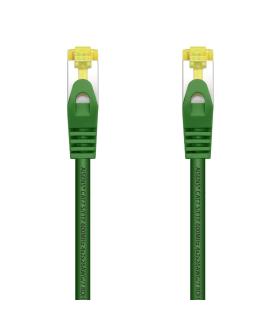 AISENS Cable De Red Latiguillo RJ45 LSZH Cat.7 600 MHz S FTP PIMF AWG26, Verde, 1.0 m