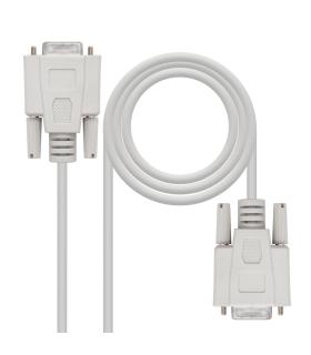 Nanocable CABLE SERIE NULL MODEM, DB9 H-DB9 H, 1.8 M