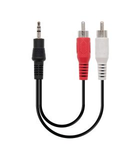 Nanocable 10.24.0305 cable de audio 5 m 3,5mm 2 x RCA Negro