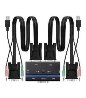 Nanocable KVM SWITCH VGA USB 1U-2PC+CABLE