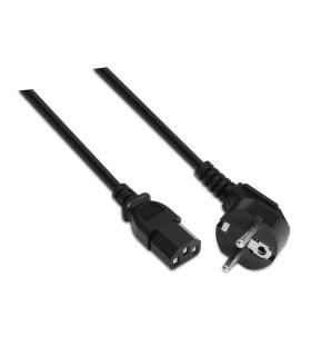 AISENS A132-0168 cable de transmisión Negro 3 m CEE7 7 C13 acoplador