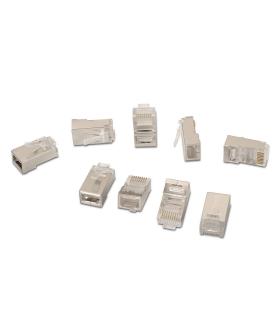 AISENS A139-0298 conector RJ-45 Acero inoxidable, Transparente