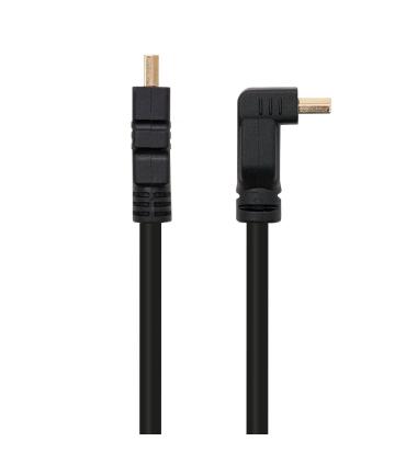 Nanocable CABLE HDMI ACODADO V1.4 (ALTA VELOCIDAD   HEC), A M-A M, 1.8 M