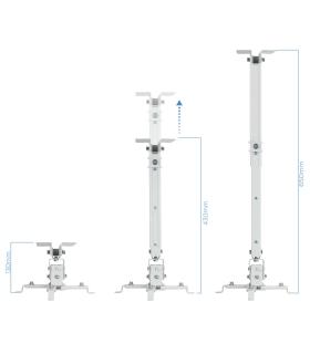 TooQ PJ2012T-W montaje para projector Techo Blanco