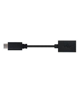 Nanocable USB 2.0, 0.15m cable USB 0,15 m USB C USB A Negro