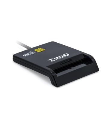 TooQ Lector de Tarjetas Inteligentes DNIe SIM USB-C, Negro