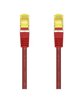 AISENS Cable De Red Latiguillo RJ45 LSZH Cat.7 600 MHz S FTP PIMF AWG26, Rojo, 2.0 m