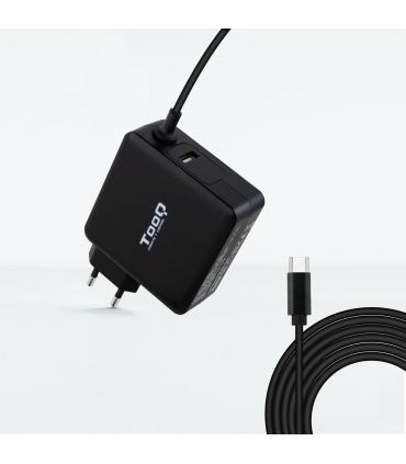 TooQ TQLC-USBC65PD adaptador e inversor de corriente Interior 65 W Negro