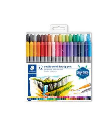 ESTUCHE DE PLSTICO CON 72 ROTULADORES, COLORES SURTIDOS STAEDTLER 3200 TB72