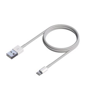 AISENS Cable Lightning A USB 2.0, Lightning M-USB A M, Blanco, 0.5 m