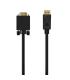 AISENS Cable Conversor DISPLAYPORT a VGA, DP M-VGA M, Negro, 1.0M