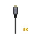 AISENS Cable HDMI V2.1 Ultra Alta Velocidad / HEC 8k@60Hz 48Gbps, A/M-A/M, Gris/Negro, 0.5m