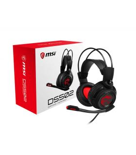 MSI DS502 Auriculares Alámbrico Diadema Juego Negro, Rojo