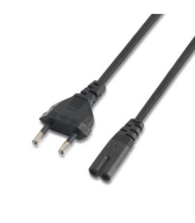 AISENS A132-0173 cable de transmisión Negro 1,5 m CEE7 7 C7 acoplador