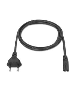 AISENS A132-0173 cable de transmisión Negro 1,5 m CEE7 7 C7 acoplador