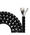 AISENS Organizador De Cable En Espiral 25mm, Negro, 2.0 m