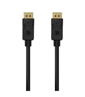 AISENS Cable DISPLAYPORT V1.2 4K@60Hz, DP M-DP M, Negro,1.5M