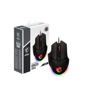 MSI Clutch GM20 Elite ratón Juego mano derecha USB tipo A Óptico 6400 DPI