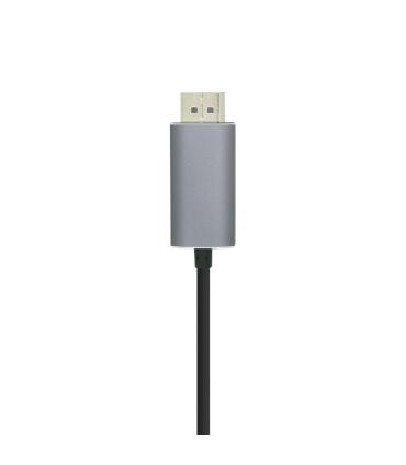 AISENS Cable conversor USB-C a Displayport 4K@60HZ, USB-C M-DP M, Negro, 1.8m