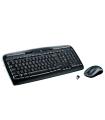 Logitech Wireless Combo MK330 teclado Ratón incluido Oficina USB QWERTY Español Negro, Gris