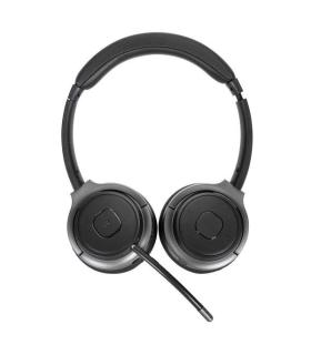 Targus AEH104GL auricular y casco Auriculares Inalámbrico y alámbrico Diadema Llamadas Música USB Tipo C Bluetooth Negro