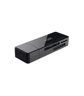 Trust NANGA lector de tarjeta USB 3.2 Gen 1 (3.1 Gen 1) Type-A Negro