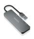 AISENS Hub USB 3.2 Gen2 10G USB-A, USB-A M-2xUSB-C H-2xUSB-A H, Gris, 15cm