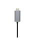 AISENS Cable conversor USB-C a HDMI 4K@60HZ, USB-C M-HDMI M, Negro, 0.8m