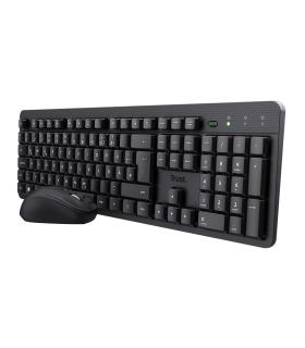 Trust TKM-360 teclado Ratón incluido Oficina RF inalámbrico QWERTY Español Negro