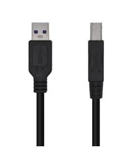 AISENS Cable USB 3.0 Impresora Tipo A M-B M, Negro, 3.0m