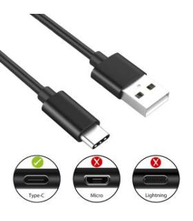 Ewent EC1033 cable USB USB 2.0 1 m USB A USB C Negro