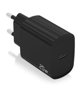 AISENS Cargador USB-C PD3.0 1 Puerto 1xUSB-C 20W, Negro